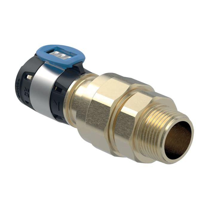 Geberit FlowFit Übergangsverschraubung 620584001 DN 32, Ø 40 mm, R 1 1/4, G 1 1/2, 11,3 cm