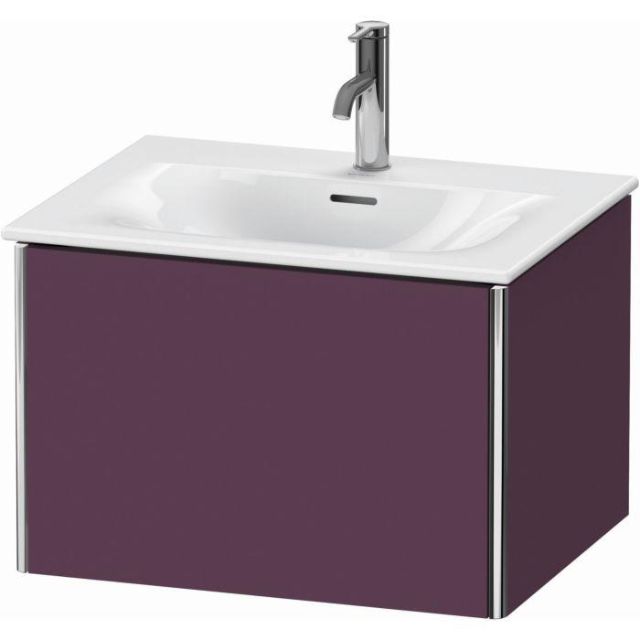 Duravit XSquare Waschtisch-Unterschrank XS422209494 61x39,7x47,8cm, Aubergine seidenmatt, 1 Auszug