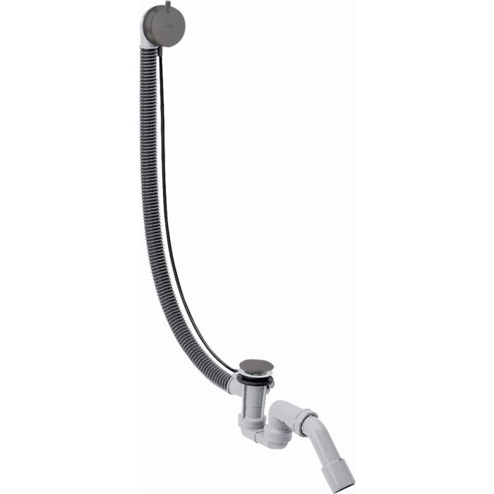 Hansgrohe Flexaplus Komplettset 58318340 Ab- Und ÜBerlaufgarnitur, Brushed Black Chrome
