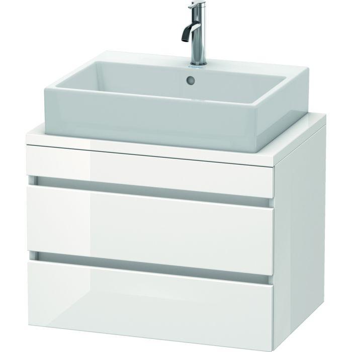 Duravit Durastyle Waschtisch-Unterschrank DS530602222 70 X 47,8 Cm, Weiß Hochglanz, FüR Konsole, 2 SchubkäSten