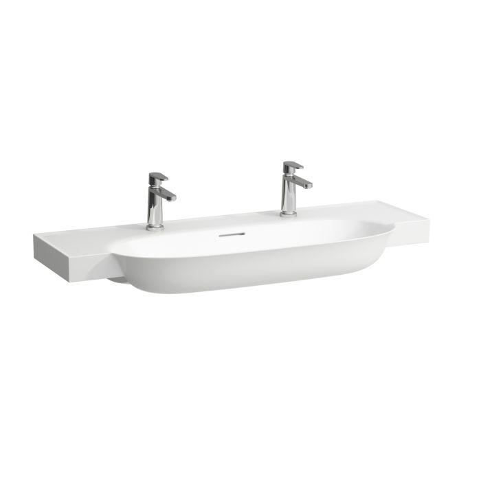 Laufen The New Classic Aufsatzwaschtisch H8138587571071 120X48Cm, UnterbaufäHig, Mit ÜBerlauf, Mit 2 Hahnloch, Weiß Matt