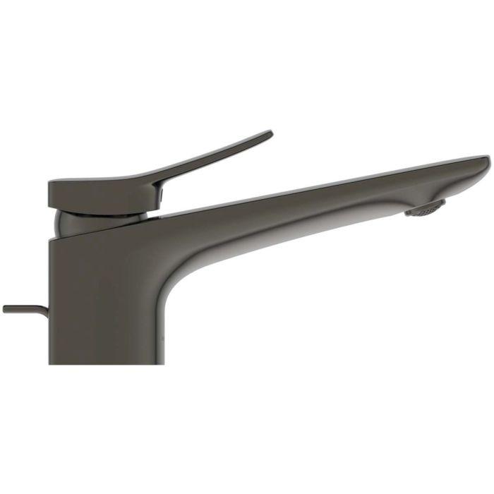 Ideal Standard Conca Waschtischarmatur BC753A5 Mit Ablaufgarnitur, Ausladung 132Mm, Magnetic Gry