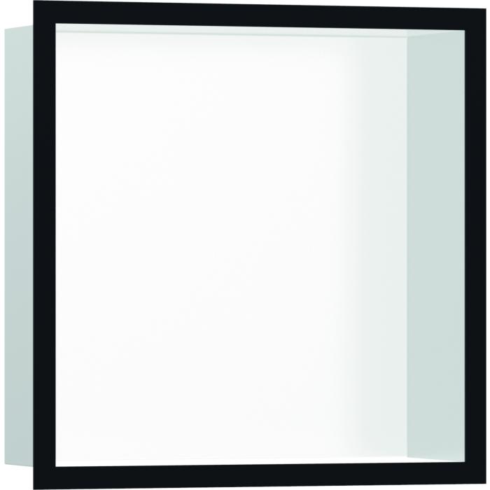 Hansgrohe Xtrastoris Wandnische 56099670 30X30X10Cm, Mit Designrahmen, Mattweiß, Mattschwarz