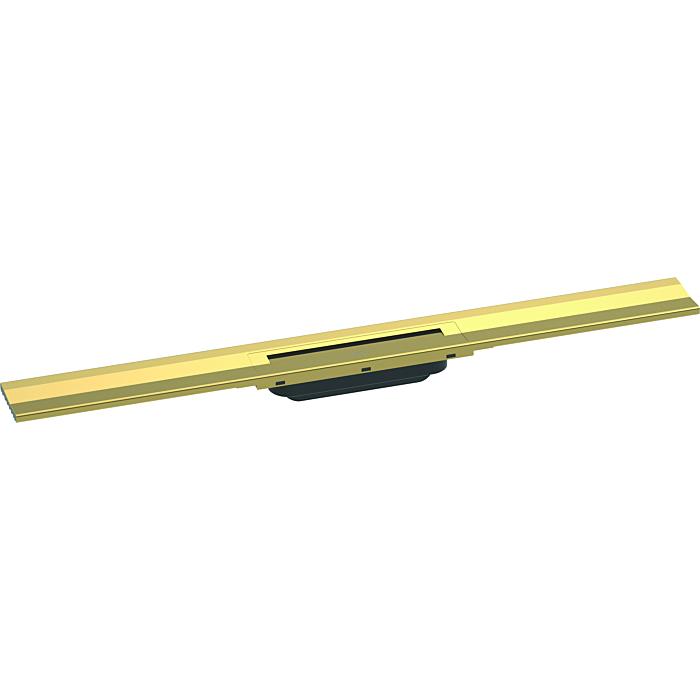Hansgrohe Raindrain Flex Duschrinne 56051990 80Cm, Fertigset, KüRzbar, Zur Wandmontage, Polished Gold Optic