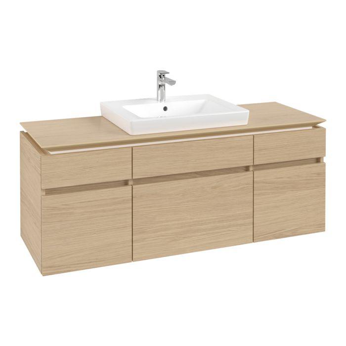 Villeroy & Boch Legato Waschtischunterschrank B68500VJ 140x55x50cm, Nordic Oak