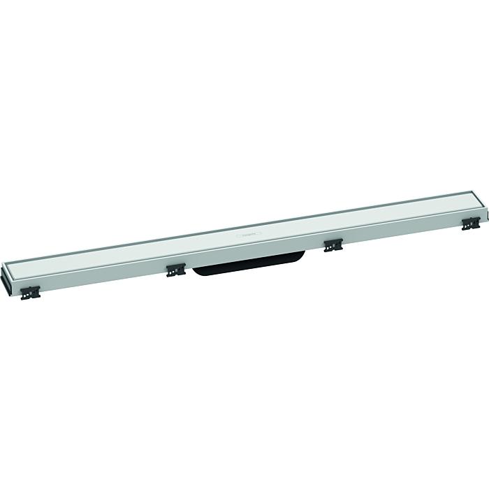 Hansgrohe Raindrain Match Duschrinne 56038700 80Cm, Fertigset, Mit HöHenverstellbarem Rahmen, Mattweiß