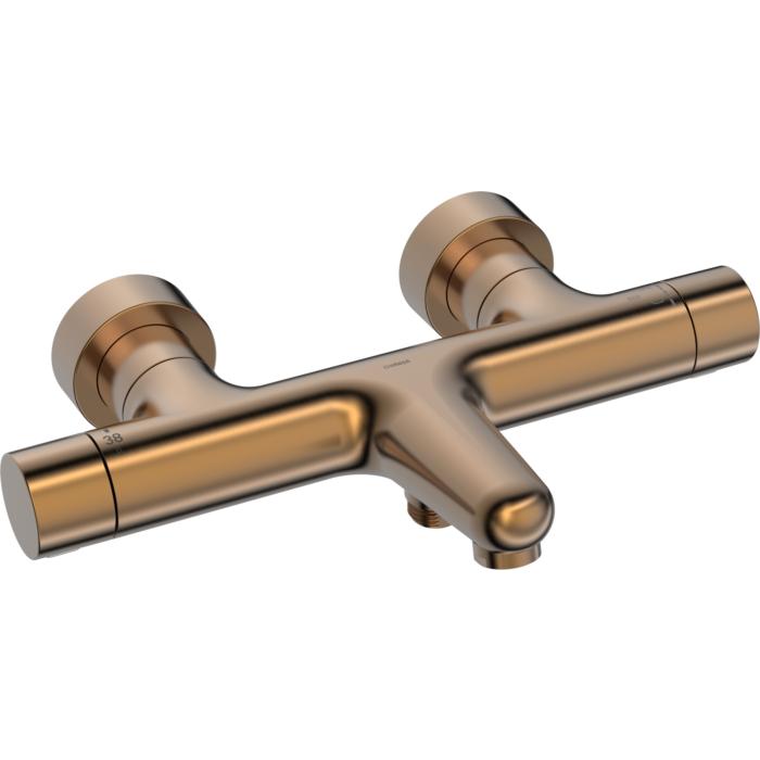 Hansa Hansaprisma Wannen- Und Brausearmatur 5810230181 Mit Thermostat, Wandmontage, Bronze GebüRstet