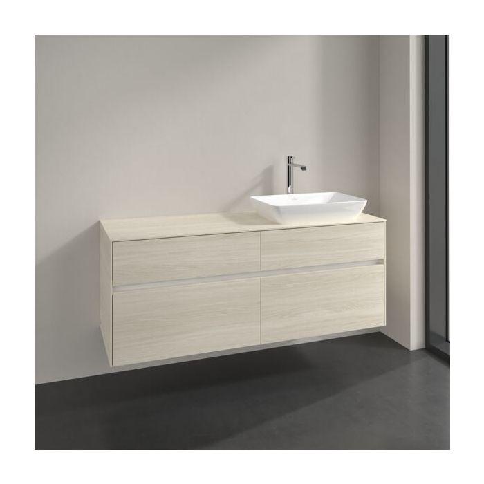 Villeroy Und Boch Collaro Waschtischunterschrank C11800AA 140X54,8X50Cm, Waschtisch Rechts, White Oak