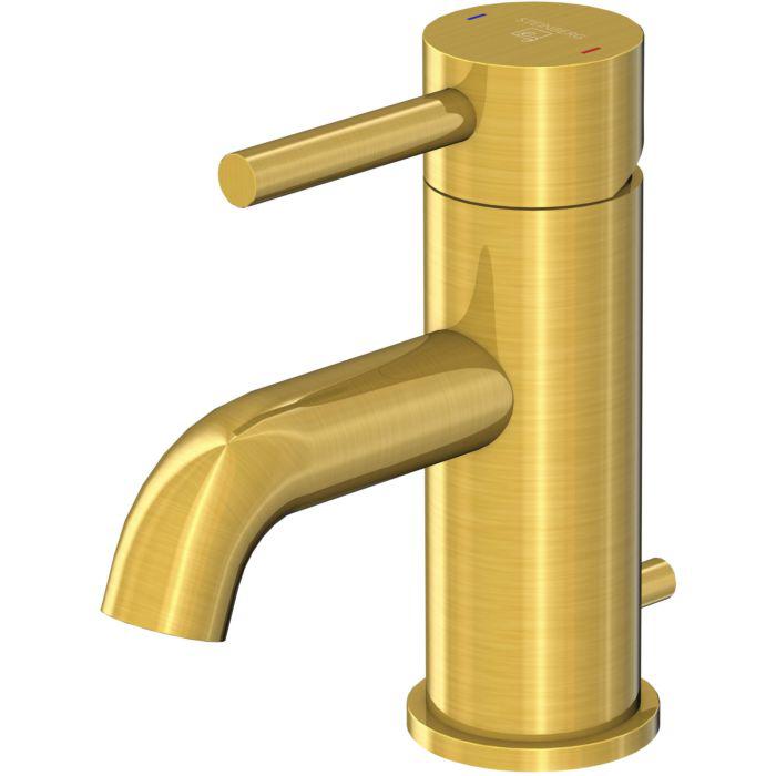 Steinberg Serie 100 Waschtischarmatur 1001000BG Ausladung 100Mm, HöHe 149Mm, Mit Ablaufgarnitur 1 1/4", Brushed Gold