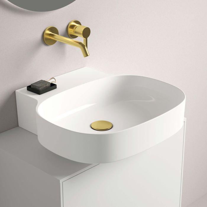Ideal Standard Linda-X Waschtisch T498701 Ohne Hahnloch, Ohne ÜBerlauf, Geschliffen, 500 X 480 X 135 Mm, Weiß