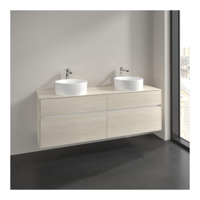 Villeroy Und Boch Collaro Waschtischunterschrank C05200AA 160X54,8X50Cm, FüR 2 Waschtische, White Oak