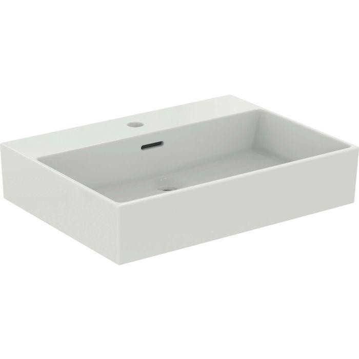 Ideal Standard Extra Waschtisch R054201 1 Hahnloch, Mit ÜBerlauf, Geschliffen, Weiß