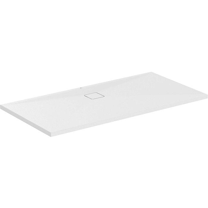 Ideal Standard Ultra Flat Evo Brausewanne T5433FO 1600 X 800 X 35 Mm, Seidenweiß, Rechteckig, Ablauf An Langer Seite