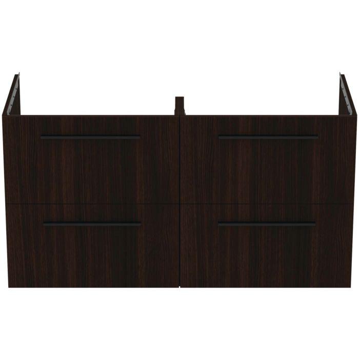 Ideal Standard I.Life B MöBeldoppelwaschtisch-Unterschrank T5278NW 120X50,5X63Cm, 4 AuszüGe, Coffee Oak