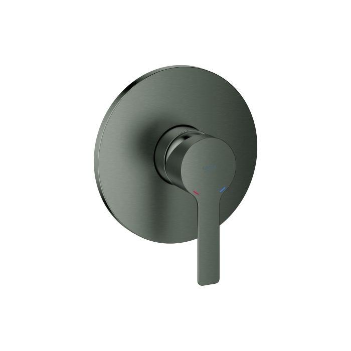 Grohe Lineare Fertigmontageset 24063AL1 Hard Graphite GebüRstet, Up-Brause-Einhebelmischer
