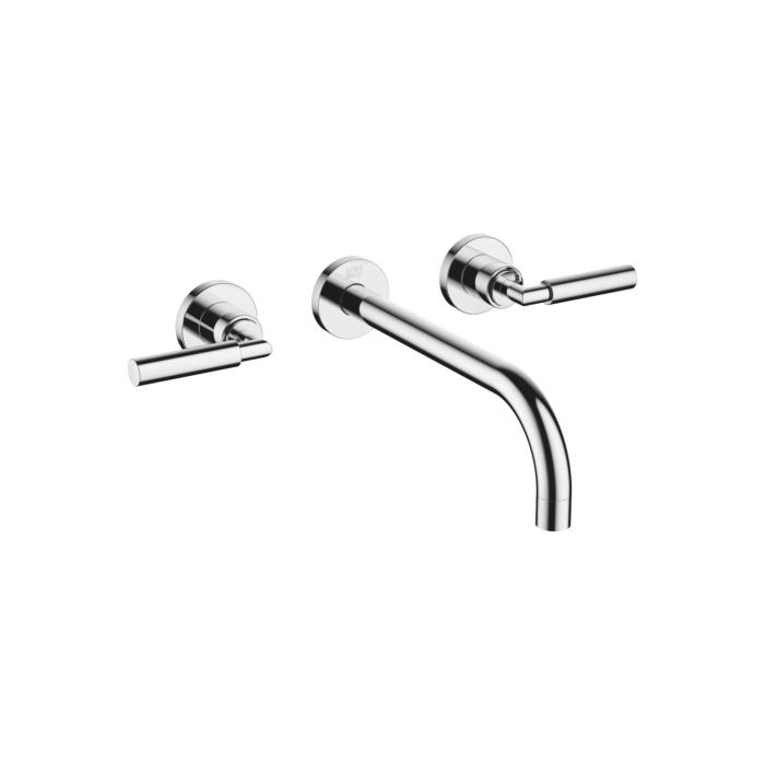 Dornbracht Waschtisch Wand Armatur Tara 3671788200 Chrom, Ausladung 240 Mm, Hebelgriffe, Rosetten