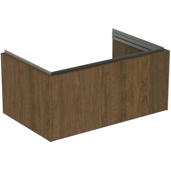 Ideal Standard Conca Waschtisch-Unterschrank T4578Y5 80X50X55Cm, 1 Auszug, Walnuss Dunkel Furnier