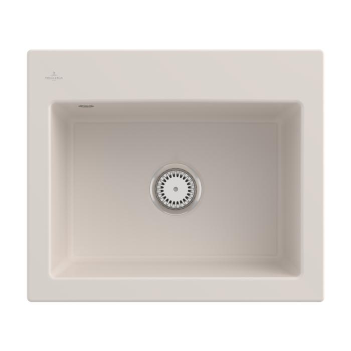 Villeroy Und Boch Subway 60 S EinbauspüLe 330900KR SpüLbecken, 600 X 510 Mm, Crema Ceramicplus