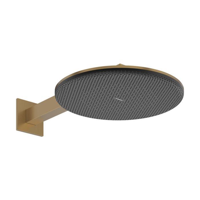 Hansgrohe Raindance Alive S Duschkopf 24541140 2 Strahlarten Wassersparend Mit Brausearm, Ecosmart, Brushed Bronze