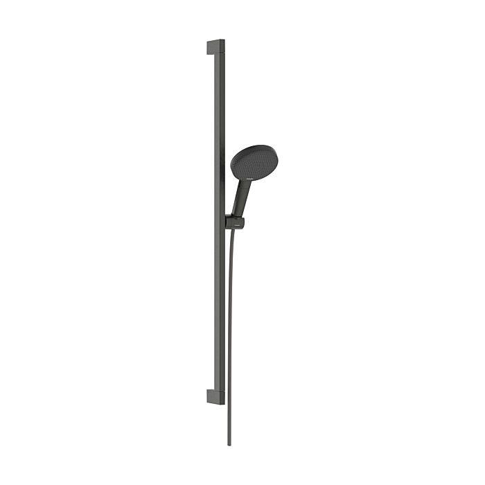 Hansgrohe Raindance Alive Select S Duschset 24601340 Brausestange Unica E, 3Jet, Brushed Black Chrome