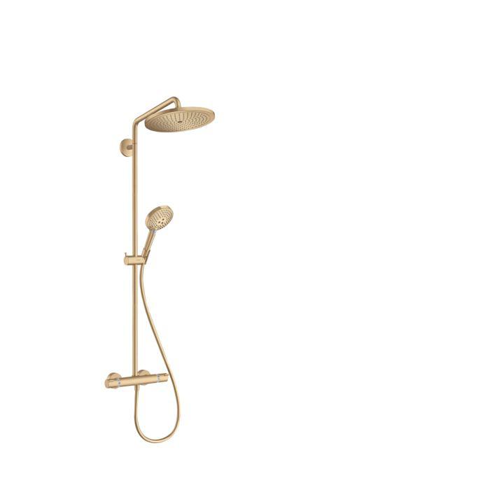 Hansgrohe Croma Select S Showerpipe 26890140 Mit Thermostat Und Handbrause, Brushed Bronze
