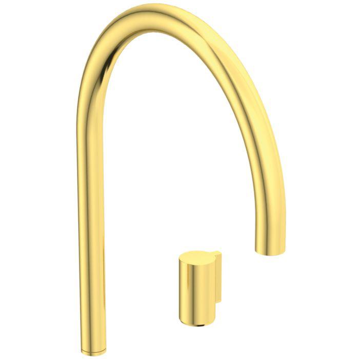 Ideal Standard Solos Waschtischarmatur A7830A2 Hoher Auslauf, Ohne Ablaufgarnitur, Brushed Gold