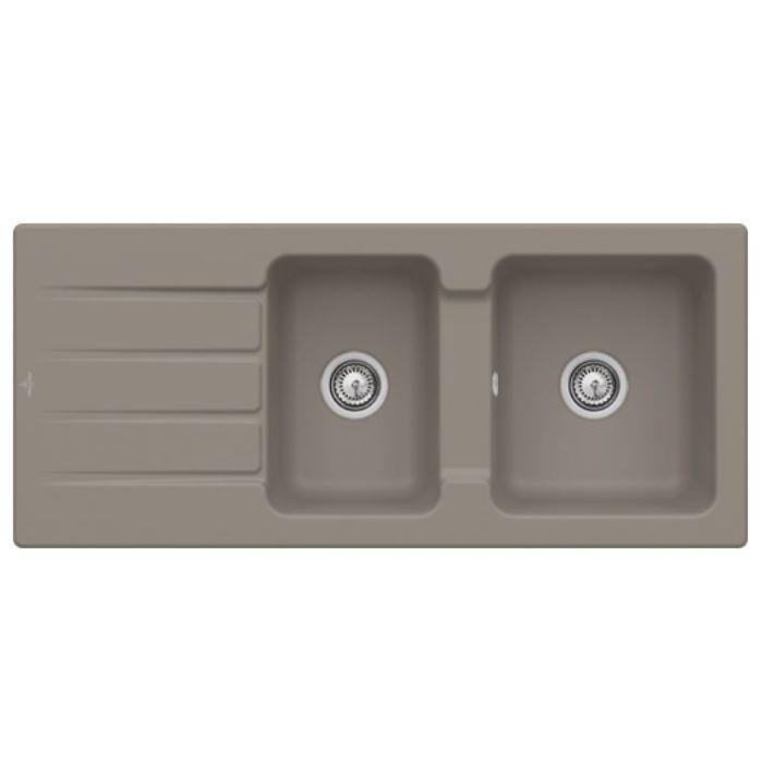 Villeroy & Boch Architectura EinbauspüLe 338002TR Mit Ablaufgarnitur Und ExzenterbetäTigung, Timber