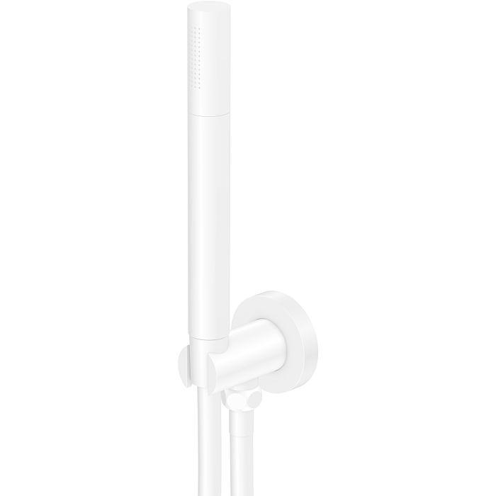 Steinberg Serie 100 Handbrausegarnitur 1001670W Mit Wandanschlussbogen Und Brauseschlauch 1500Mm, Matt White