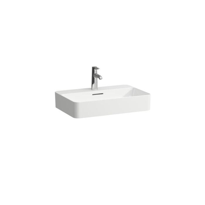 Laufen Val Waschtisch-Schale H8122854001041 60X40Cm, Weiß Lcc, Mit ÜBerlauf, 1 Hahnloch