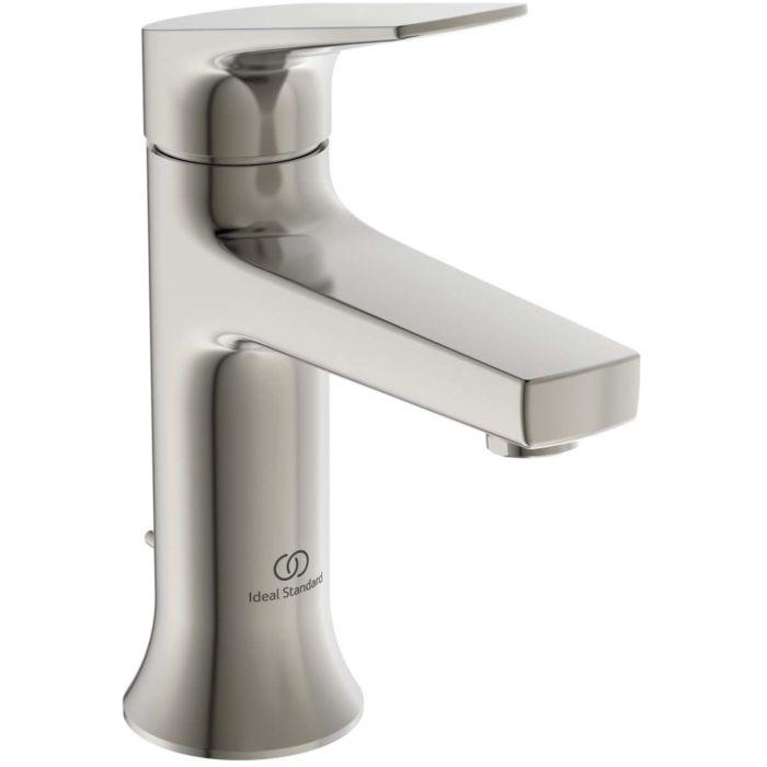 Ideal Standard La Dolce Vita Waschtischarmatur BD655GN Mit Metall-Ablaufgarnitur, Ausladung 100Mm, Silver Storm
