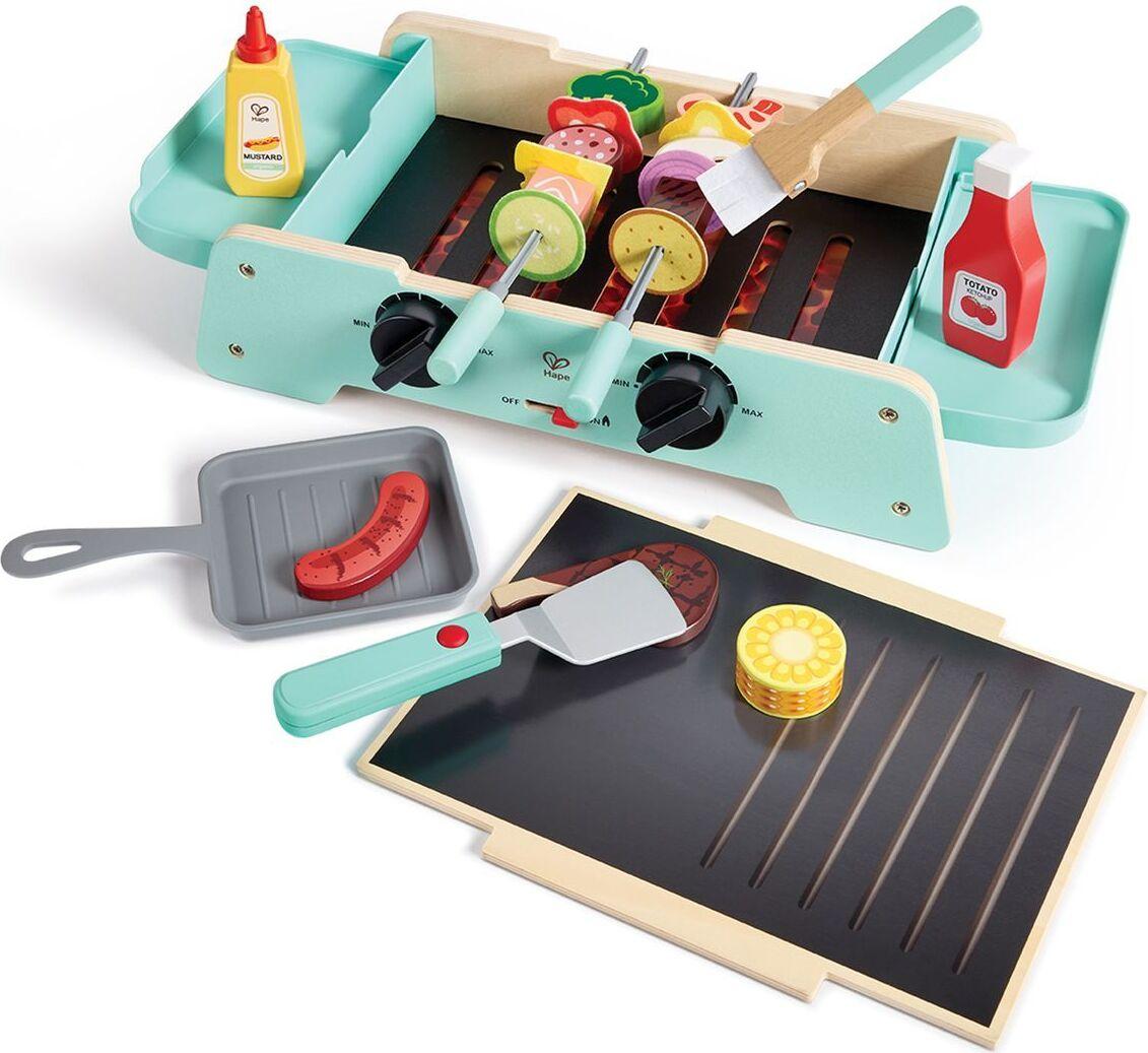 Hape Toy Bbq Grill - Griglia E Griglia Sfrigolante Per Bambini