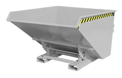 Bauer KippbehäLter EXPO-E 1700, Mit Rollen, Deichsel & Ablasshahn, öL-/Wasserdicht, Abrollend, B 1570 X T 1720 X H 1095 Mm, Mausgrau RAL 7005