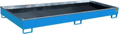 Bauer Regalwanne RW 3300-2 Pe, Mit Pe-Einsatz, B 3262 X T 1312 X H 267 Mm, Bis 540 L, Stahl Lackiert, Lichtblau