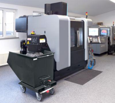 Muldenkipper 4702, 450 L, Anthrazit RAL 7016, Mit Ablasshahn Und Sieb