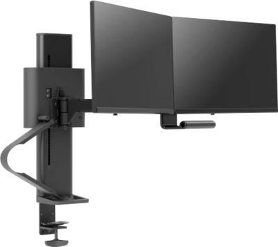 Dual Monitorarm Ergotron Trace, FüR 2 Displays Bis 27″ & Bis 9,8 Kg, HöHen-/Tiefenverstellbar, Schwenk-/Dreh-/Neigbar, Mit Tischklemme, Schwarz