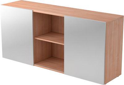 Sideboard Tarvis, 2 Oh, Mit SchiebetüRen, B 1600 X T 420 X H 748 Mm, Nussbaum-Dekor