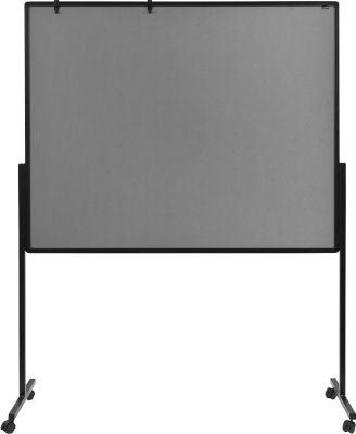 Legamaster Premium Mobiles Multiboard Xl, Pinnboard Und Whiteboard, Mit Rollen, B 1200 X H 1500 Mm, Grau, Inkl. Klick-Papierhaken