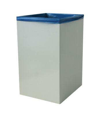 Wertstoffsammler, Volumen 54 L, Mit Inneneimer, Stahl Verzinkt, B 340 X T 380 X H 650 Mm, Blau