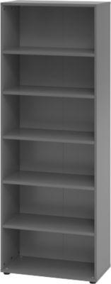 Regale Breno, 6 Oh, 28 Kg Je Boden, B 800 X T 400 X H 2156 Mm, Spanplatte, Graphit