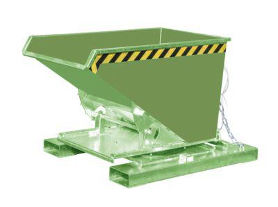 KippbehäLter Typ 3S 300 FüR Stapler, TragfäHigkeit 750 Kg, Mit 3-Seitiger Kippfunktion, GrüN RAL 6011
