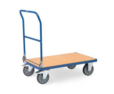 Fetra® Klappwagen, LadefläChe Holzwerkstoff, Je 2 Lenk- & Bockrollen, 1000 X 600 Mm