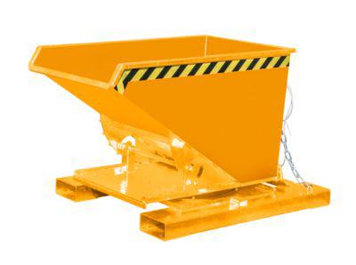 KippbehäLter Typ 3S 300 FüR Stapler, TragfäHigkeit 750 Kg, Mit 3-Seitiger Kippfunktion, Orange RAL 2000