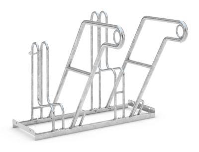 Anlehnparker Wsm, 1-Seitig, FüR Reifen Bis B 55 Mm, B 1000 X T 390 X H 800 Mm, Stahl Verzinkt, 2 EinstellpläTze