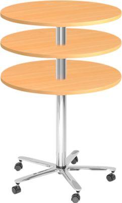 SäUlentisch Jena, Ø 800 Mm, H 720-1100 Mm, Buche-Dekor