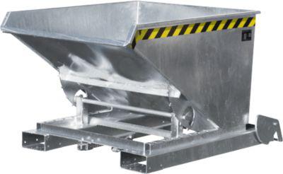 Automatischer KippbehäLter Bauer Typ 4A 600, 3 Entriegelungspunkte, Abrollsystem, Inhalt 0,6 M³, Bis 1000 Kg, Verzinkt