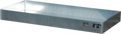Kleingebindewanne Bauer KGW-P 3, Volumen 73 L, Bis 200 Kg, Ohne Lochblechrost, B 1200 X T 800 X H 100 Mm, Stahl Verzinkt