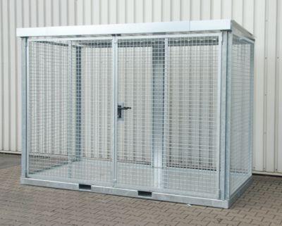 Bauer Gasflaschen-Container TYP GFC-E, AbschließBar, L 3135 X B 1570 X H 2260 Mm, TräNenblechboden