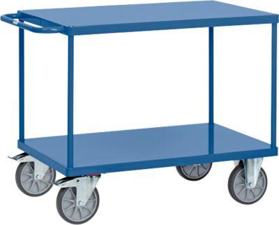 Tischwagen Mit Stahlblech-Plattformen, L 1197 X B 609 X H 900 Mm