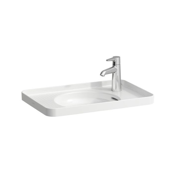Laufen Val Einbauwaschtisch 8172810001061 55X36Cm, Mit ÜBerlauf, Hahnloch Rechts, Saphirkeramik