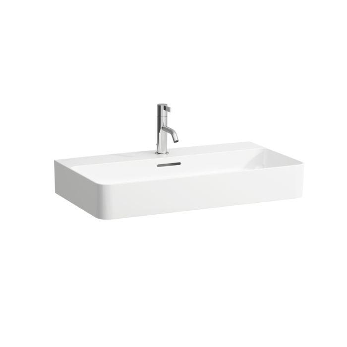 Laufen Val Aufsatz Waschtisch 8162850001041 75X42Cm, Mit Hahnloch Und ÜBerlauf, Saphirkeramik